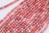 8mm Orange Garnet Jade Beads Smooth Round Loose Beads 15.5" Strands