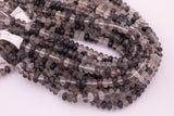 8mm Dark Gray Jade Beads Smooth Semi-Matte Roundel Loose Beads 15.5" Strands