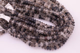 8mm Dark Gray Jade Beads Smooth Semi-Matte Roundel Loose Beads 15.5" Strands