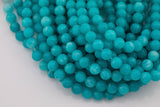 8mm 10mm Teal Jade Beads Smooth Round Loose Beads 15.5" Strands