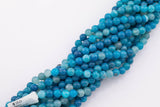 8mm Blue Fire Agate Beads Smooth Round Loose Beads 15.5" Strands