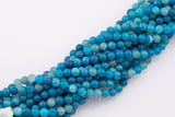 8mm Blue Fire Agate Beads Smooth Round Loose Beads 15.5" Strands