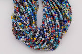 4mm Evil Eye Beads Glass Beads Smooth Round Loose Beads 15.5" Strands
