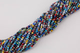 4mm Evil Eye Beads Glass Beads Smooth Round Loose Beads 15.5" Strands