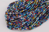 4mm Evil Eye Beads Glass Beads Smooth Round Loose Beads 15.5" Strands