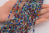 4mm Evil Eye Beads Glass Beads Smooth Round Loose Beads 15.5" Strands