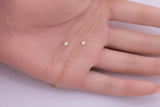 3mm Gold Filled Chain 14/20 or Sterling Silver Chain Add-On Birthstone Made in USA Real 14k Gold