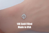 Tree of Life connector for Permanent Jewelry 14K Gold Filled sterling silver connector pendant