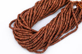 Gold stone Sand stone Heishi Discs Beads 2x4mm 3x6mm 15.5" Strand