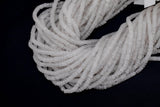 Natural Quartz Crystal Heishi Discs Beads 2x4mm 3x6mm 15.5" Strand