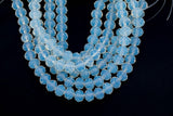10mm or 12mm Crystal Rondelle -2 or 5 or 10 STRANDS- Opalite