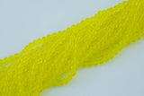 8mm or 10mm or 12mm Crystal Rondelle -2 or 5 or 10 STRANDS- Lemon Yellow