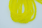 8mm or 10mm or 12mm Crystal Rondelle -2 or 5 or 10 STRANDS- Lemon Yellow