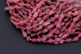 Natural Pink Tourmaline Nuggets Beads -16 Inch strand - Wholesale pricing AAA Quality- Full 16 inch strand Gemstone Beads