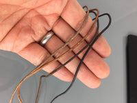 Distressed Leather Suede, Round 1mm and 2mm size 7 colors, 5 Yards