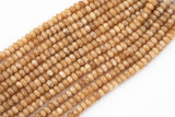 Light Beige Jade- High Quality in Roundel, 6mm, 8mm- Full 15.5 Inch Strand-15.5 inch Strand Smooth Gemstone Beads