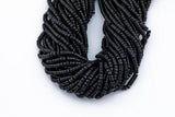 Natural Onyx Heishi Discs Beads 2x4mm 3x6mm 15.5" Strand