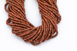 Gold stone Sand stone Heishi Discs Beads 2x4mm 3x6mm 15.5" Strand