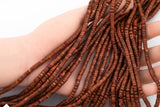 Gold stone Sand stone Heishi Discs Beads 2x4mm 3x6mm 15.5" Strand