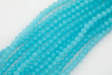 10mm or 12mm Crystal Rondelle -2 or 5 or 10 STRANDS- Aquamarine Blue Jade