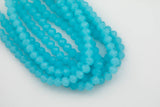 10mm or 12mm Crystal Rondelle -2 or 5 or 10 STRANDS- Aquamarine Blue Jade