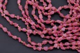 Natural Pink Tourmaline Nuggets Beads -16 Inch strand - Wholesale pricing AAA Quality- Full 16 inch strand Gemstone Beads