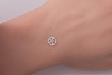 Bike Sprocket Connector Permanent Jewelry Connector or Charm 14kt gold filled or Sterling Silver - Made in the USA - Custom
