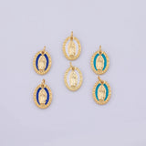 Mother Mary Maria Jesus Charm 18K Gold PVD charms - Tarnish Resistant LLL