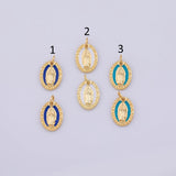 Mother Mary Maria Jesus Charm 18K Gold PVD charms - Tarnish Resistant LLL