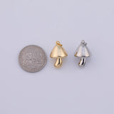Mushroom Charm 18K Gold PVD charms - Tarnish Resistant LLL