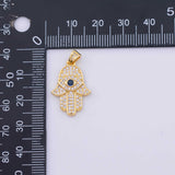 Hands of Fatima hands Charm 18K Gold PVD charms - Tarnish Resistant LLL