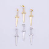 Sword Charm 18K Gold PVD charms - Tarnish Resistant LLL