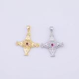 Cross Charm 18K Gold PVD charms - Tarnish Resistant LLL