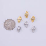 Sea shell Charm 18K Gold PVD charms - Tarnish Resistant LLL
