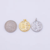 Round Snail Charm 18K Gold PVD charms - Tarnish Resistant LLL
