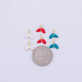 Mermaid tail Charm 18K Gold PVD charms - Tarnish Resistant LLL