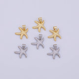 Starfish Charm 18K Gold pvd charms - Tarnish Resistant LLL