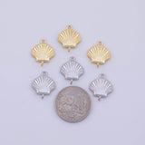 Sea shell Connector Charm 18K Gold PVD charms - Tarnish Resistant LLL