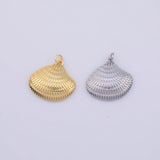 Sea shell Charm 18K Gold PVD charms - Tarnish Resistant LLL