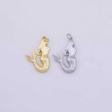 Mermaid Charm 18K Gold PVD charms - Tarnish Resistant LLL