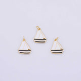 Boat Charm 18K Gold PVD charms - Tarnish Resistant LLL