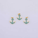 Anchors Charm 18K Gold PVD charms - Tarnish Resistant LLL
