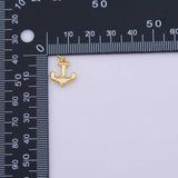3D anchors Charm 18K Gold PVD charms - Tarnish Resistant LLL