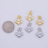 Anchors 3D Charm 18K Gold PVD charms - Tarnish Resistant LLL