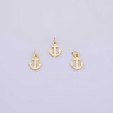 Plain Anchors Charm 18K Gold PVD charms - Tarnish Resistant LLL