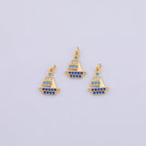 Boat Charm 18K Gold PVD charms - Tarnish Resistant LLL
