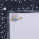 Boat Charm 18K Gold PVD charms - Tarnish Resistant LLL