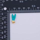 Hamsa Hands Enamel Charm 18K Gold PVD charms - Tarnish Resistant LLL