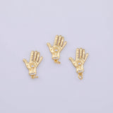 Hamsa Hands Charm 18K Gold PVD charms - Tarnish Resistant LLL