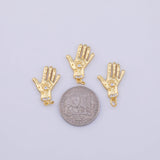 Hamsa Hands Charm 18K Gold PVD charms - Tarnish Resistant LLL